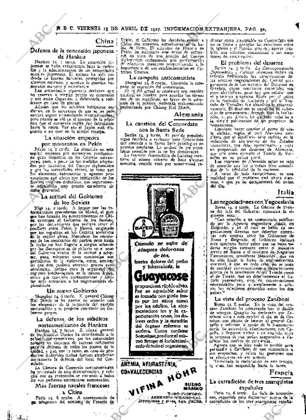 ABC MADRID 15-04-1927 página 32