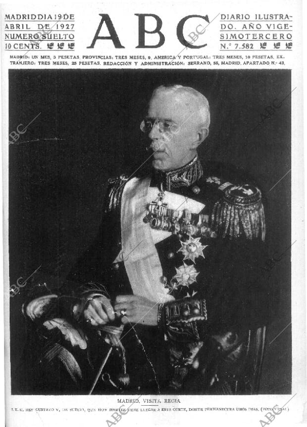 ABC MADRID 19-04-1927 página 1