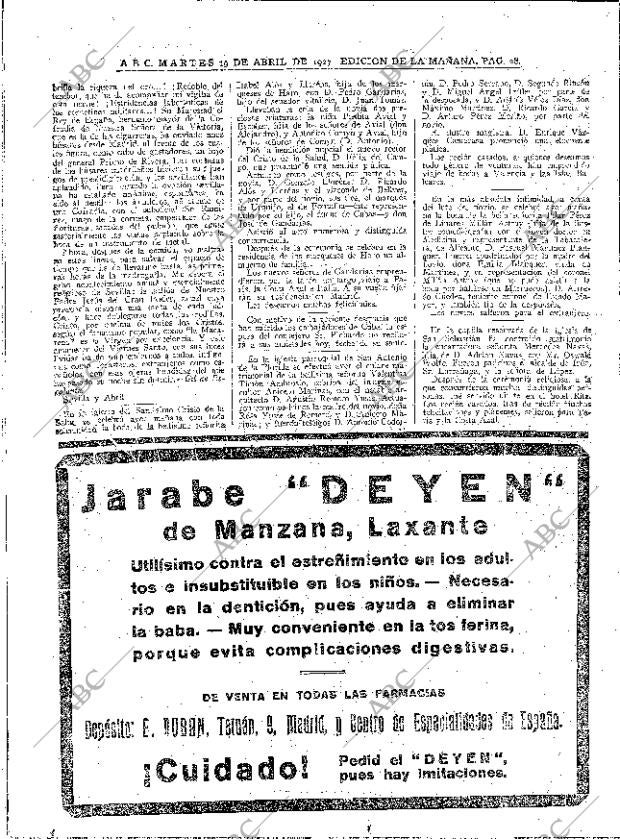 ABC MADRID 19-04-1927 página 28