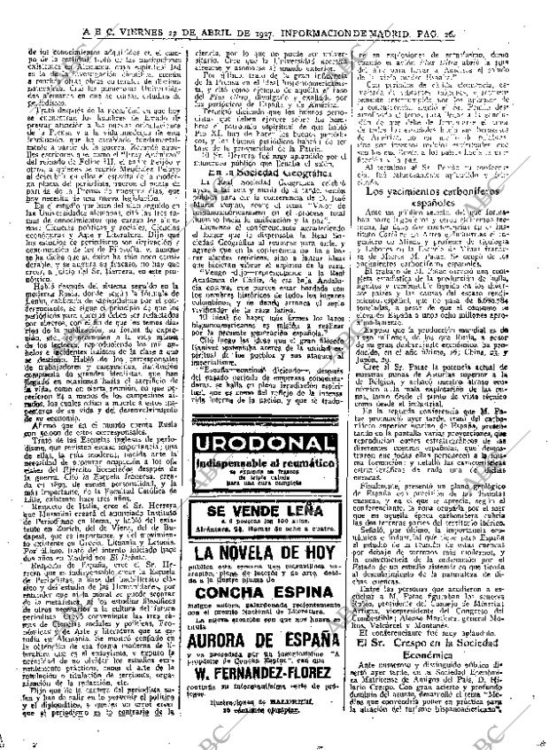 ABC MADRID 22-04-1927 página 26