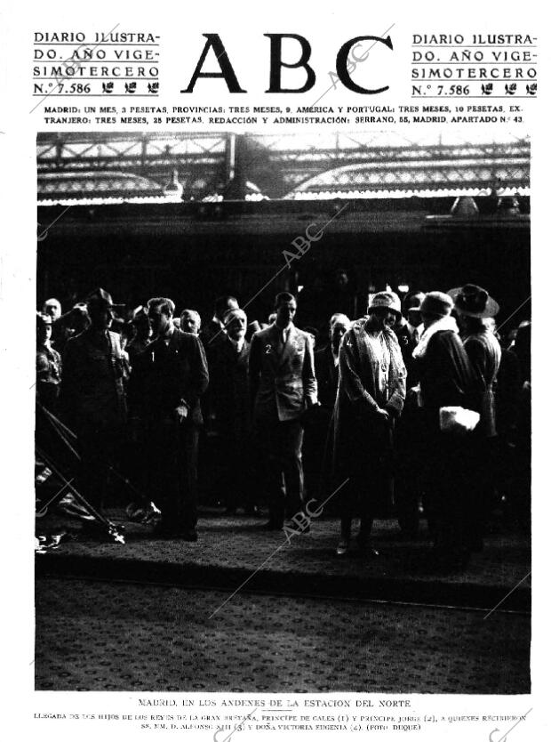 ABC MADRID 23-04-1927 página 1