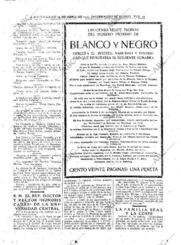 ABC MADRID 23-04-1927 página 25