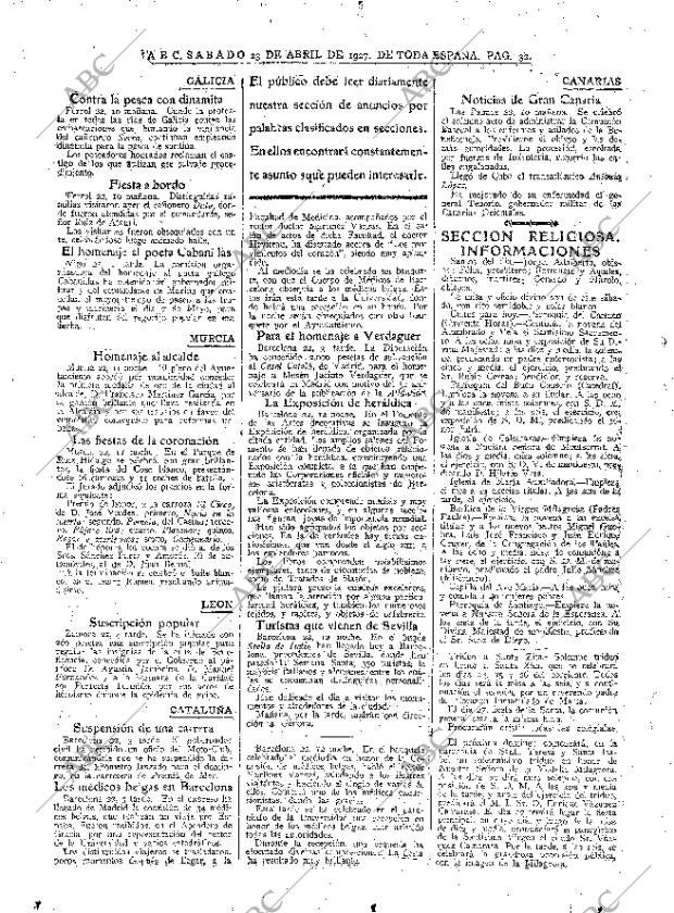 ABC MADRID 23-04-1927 página 32