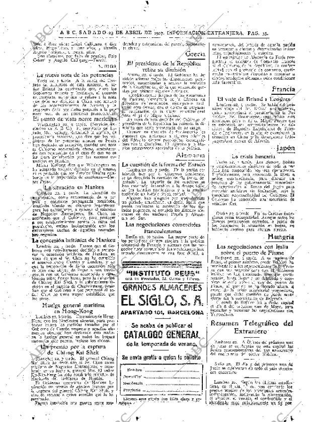 ABC MADRID 23-04-1927 página 35