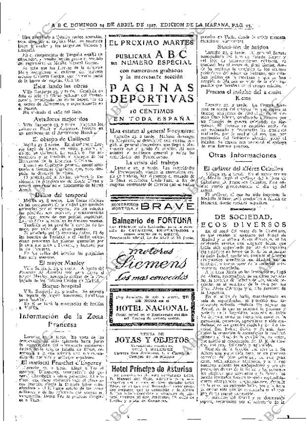ABC MADRID 24-04-1927 página 25