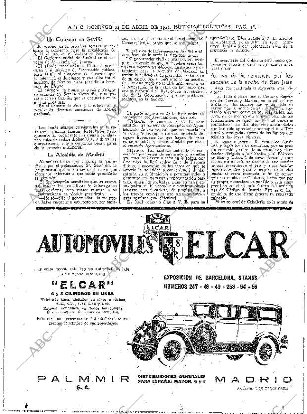ABC MADRID 24-04-1927 página 28
