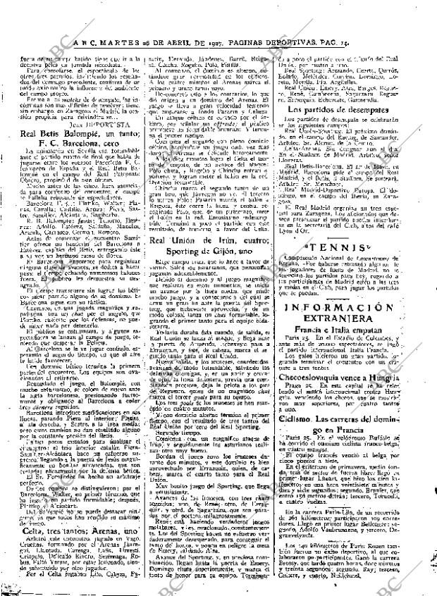 ABC MADRID 26-04-1927 página 14
