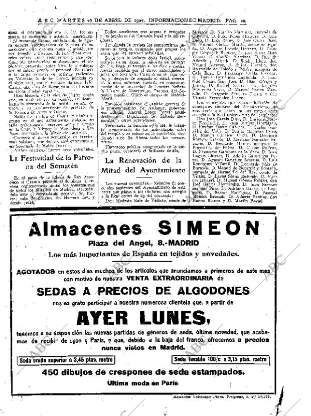ABC MADRID 26-04-1927 página 20