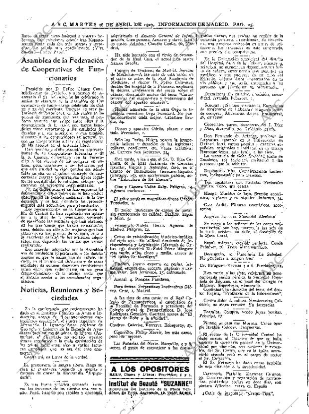 ABC MADRID 26-04-1927 página 25