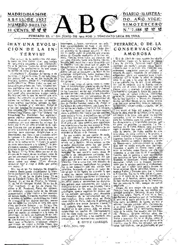 ABC MADRID 26-04-1927 página 3