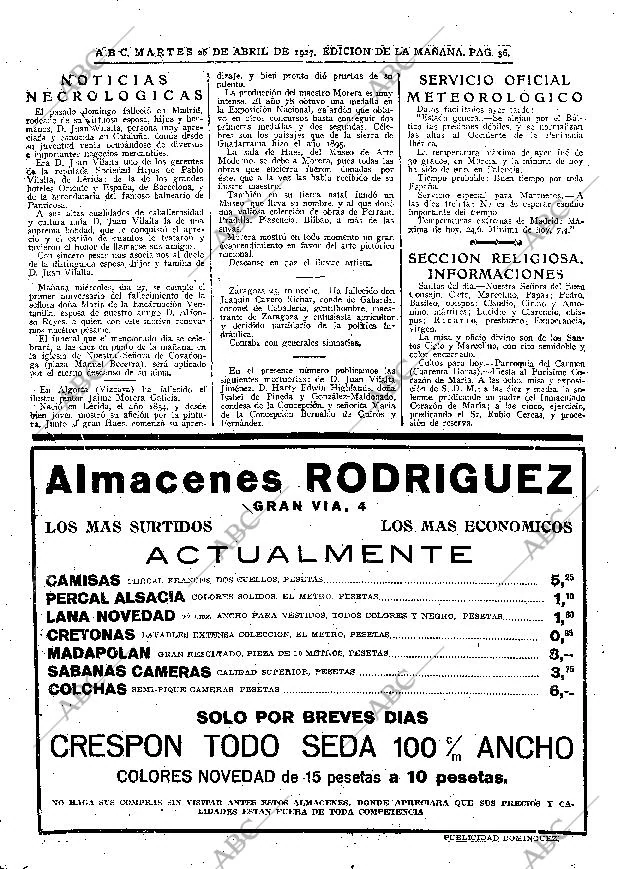 ABC MADRID 26-04-1927 página 36