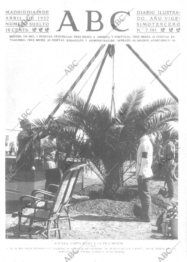 ABC MADRID 29-04-1927 página 1