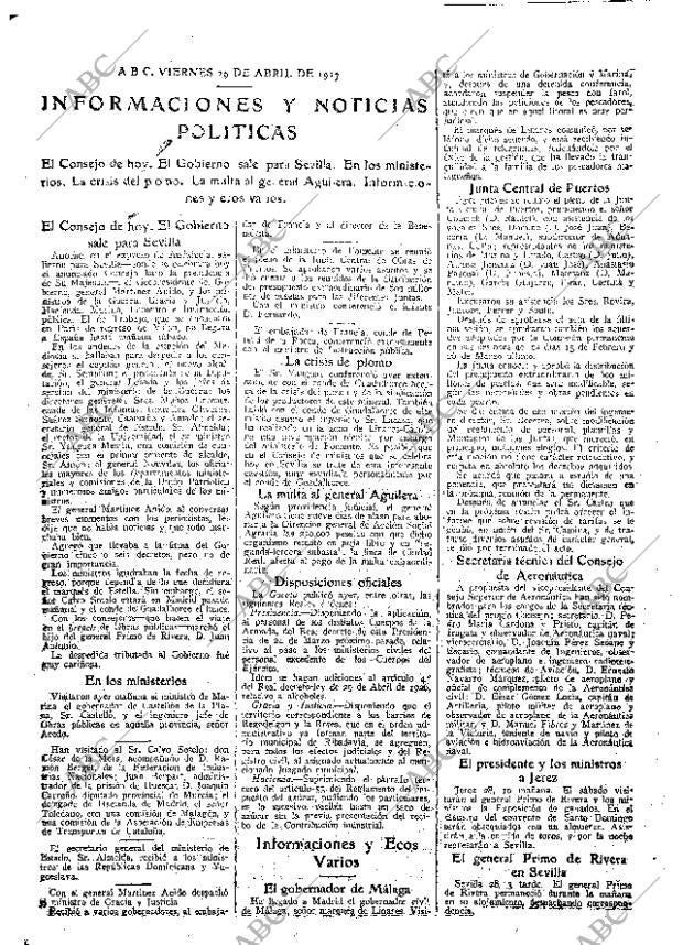 ABC MADRID 29-04-1927 página 17