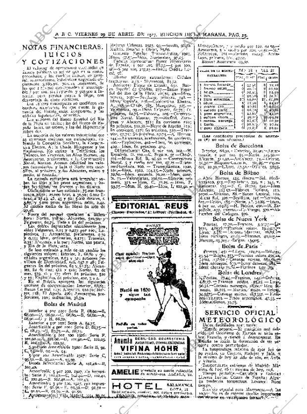 ABC MADRID 29-04-1927 página 25
