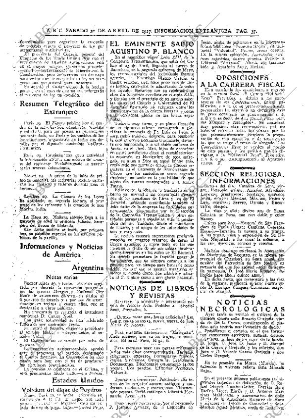 ABC MADRID 30-04-1927 página 37