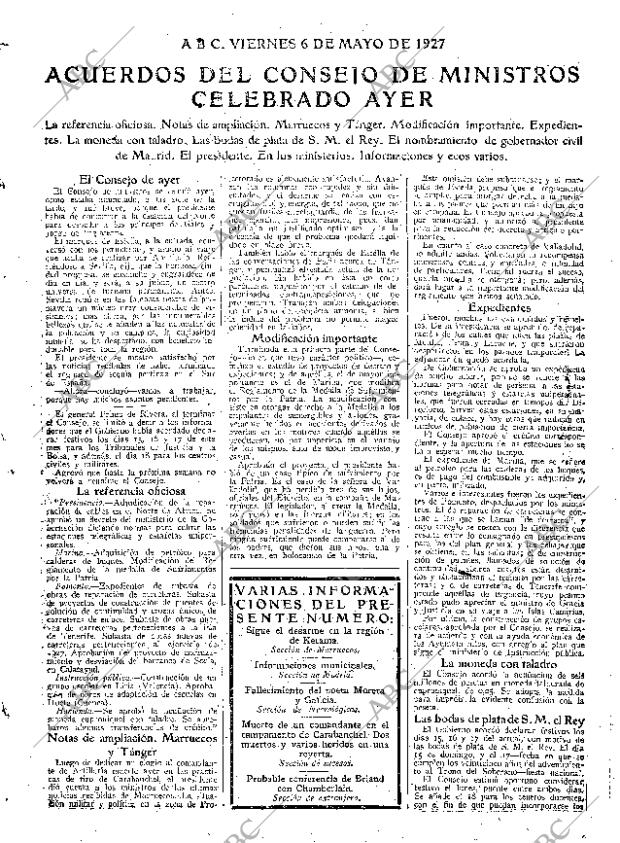 ABC MADRID 06-05-1927 página 15