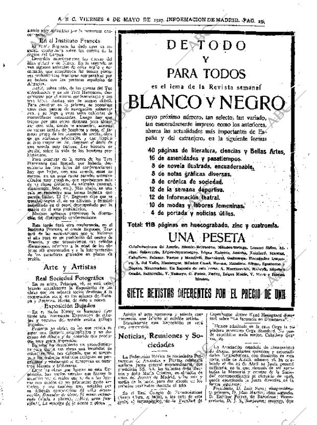 ABC MADRID 06-05-1927 página 23