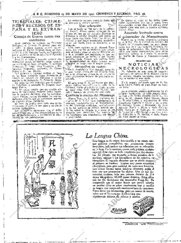 ABC MADRID 15-05-1927 página 38