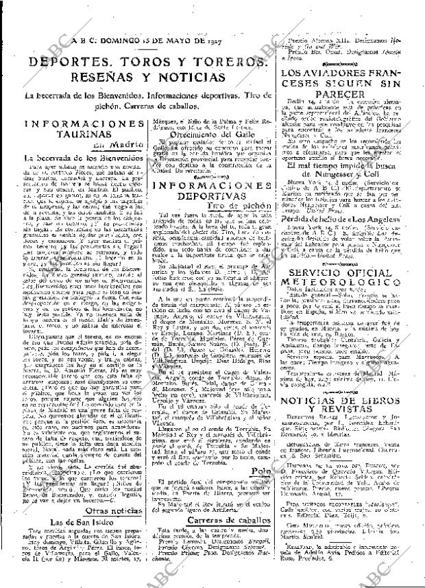 ABC MADRID 15-05-1927 página 41