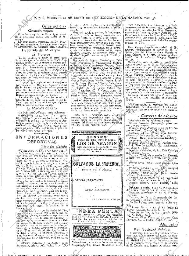 ABC MADRID 20-05-1927 página 38
