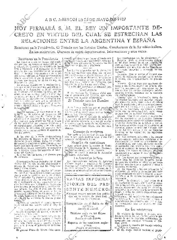 ABC MADRID 25-05-1927 página 15
