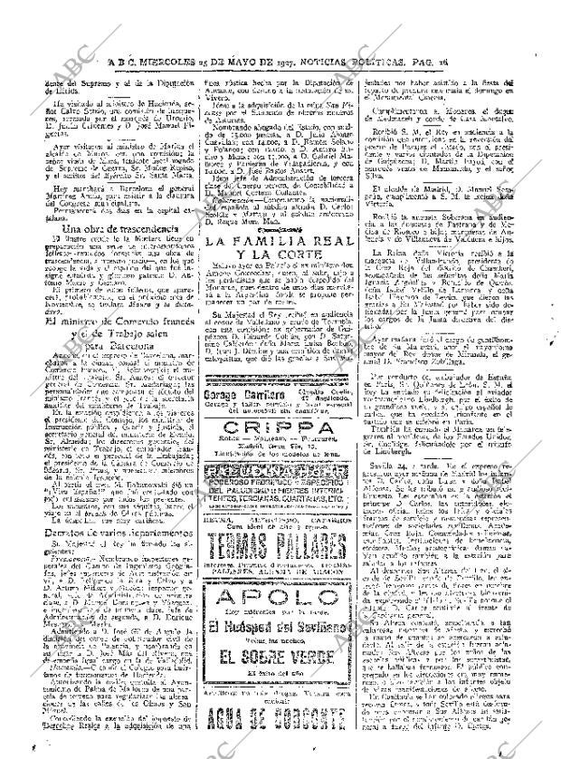 ABC MADRID 25-05-1927 página 16