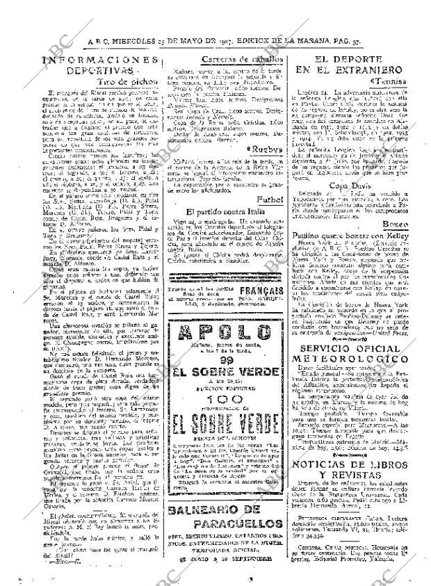 ABC MADRID 25-05-1927 página 37