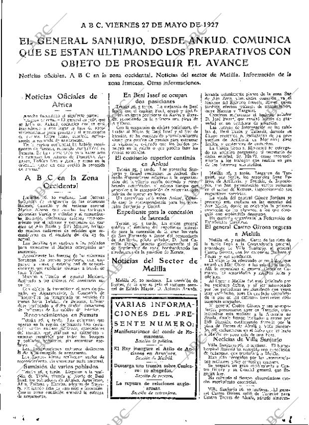 ABC MADRID 27-05-1927 página 15