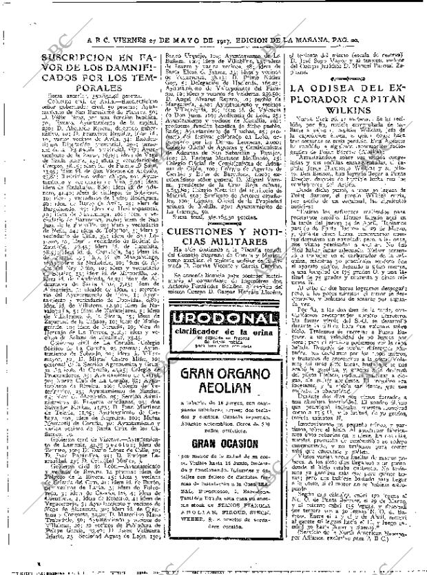 ABC MADRID 27-05-1927 página 20