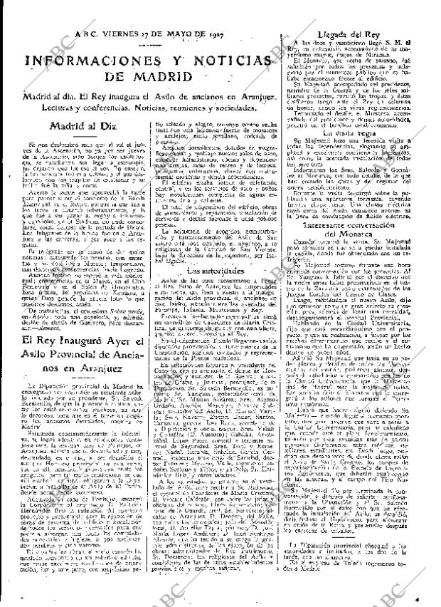 ABC MADRID 27-05-1927 página 21