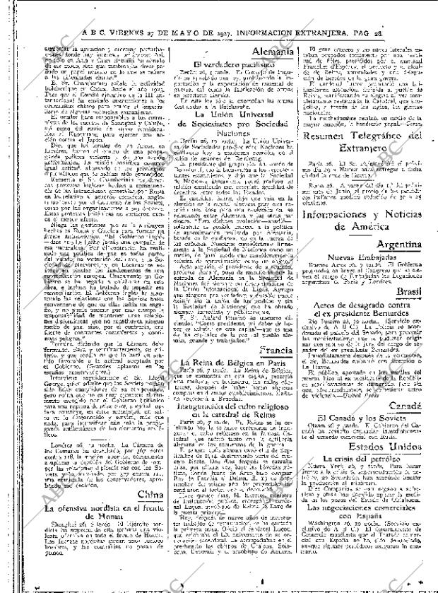 ABC MADRID 27-05-1927 página 28