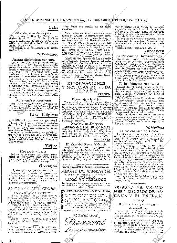 ABC MADRID 29-05-1927 página 45