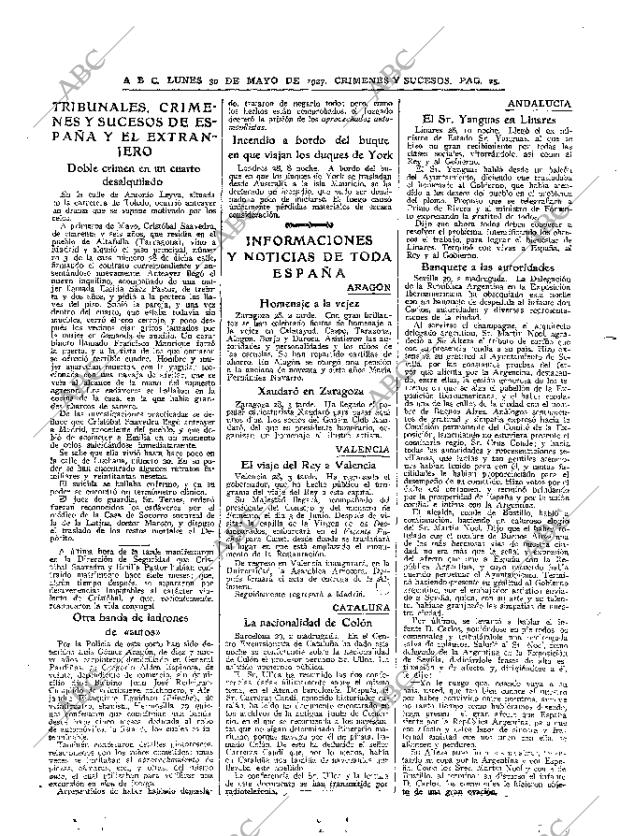 ABC MADRID 30-05-1927 página 25