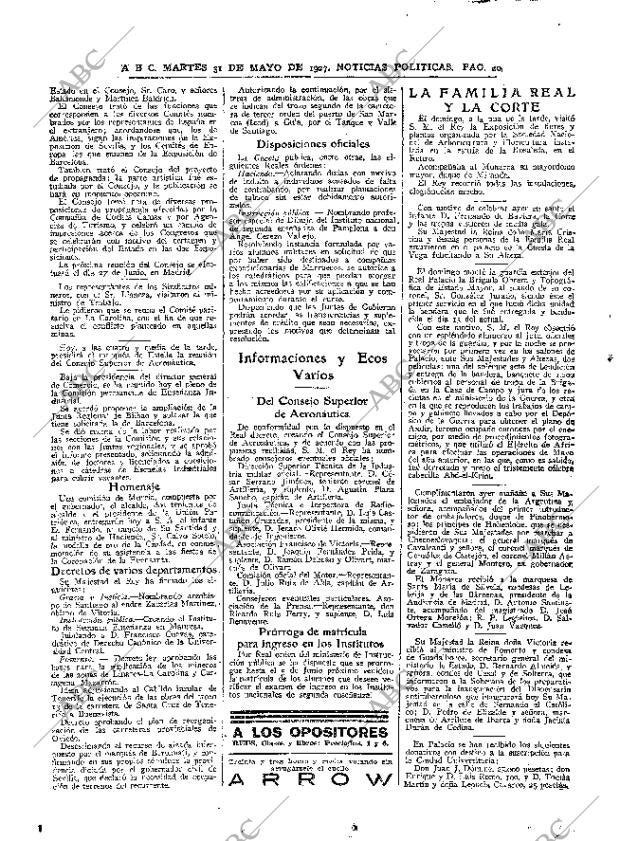 ABC MADRID 31-05-1927 página 20