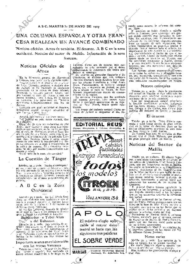 ABC MADRID 31-05-1927 página 21