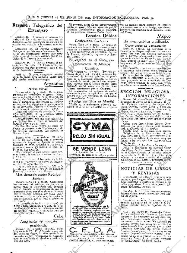 ABC MADRID 16-06-1927 página 34