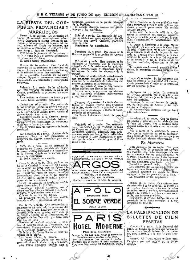 ABC MADRID 17-06-1927 página 16