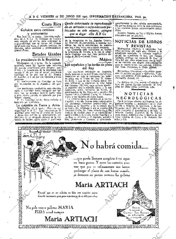 ABC MADRID 17-06-1927 página 30