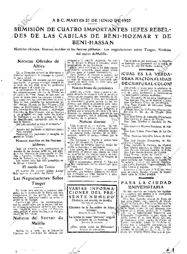 ABC MADRID 21-06-1927 página 17