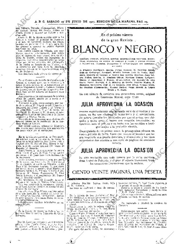 ABC MADRID 25-06-1927 página 19