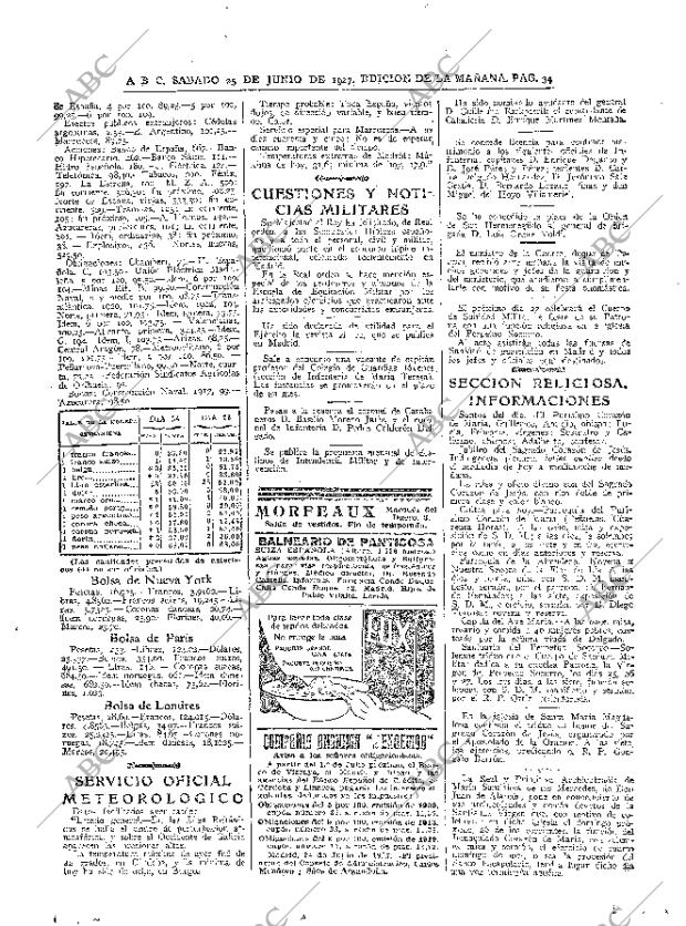 ABC MADRID 25-06-1927 página 34