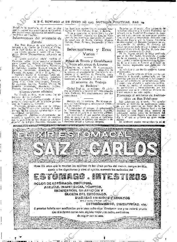 ABC MADRID 26-06-1927 página 24