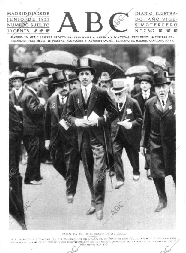 ABC MADRID 28-06-1927 página 1