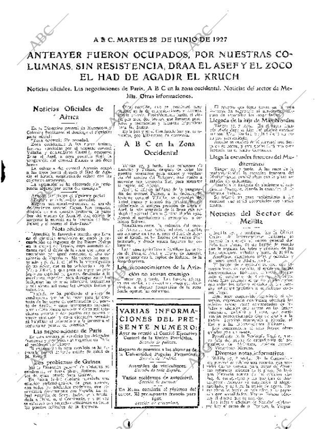ABC MADRID 28-06-1927 página 19