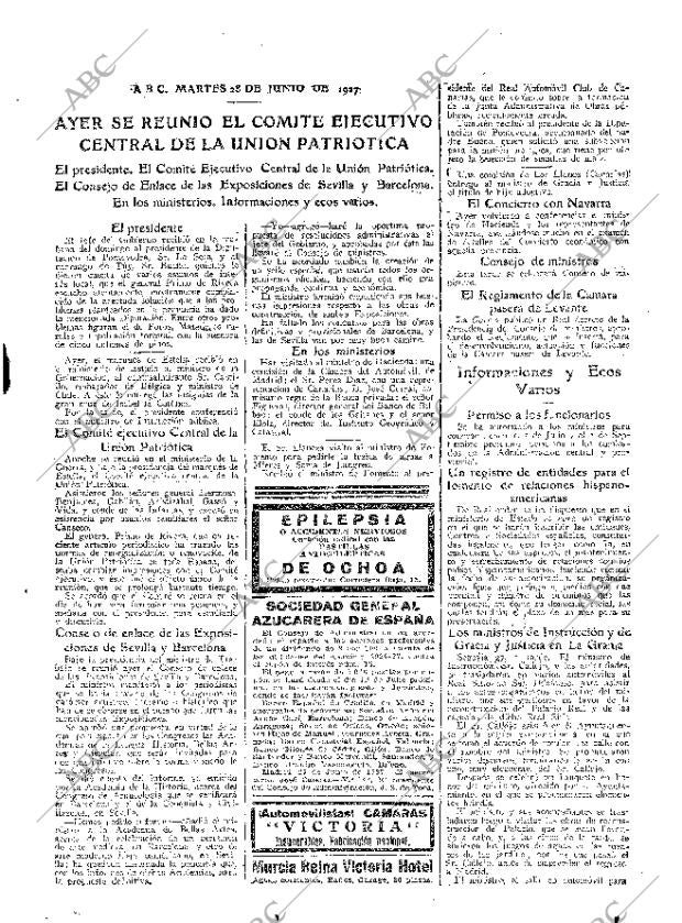 ABC MADRID 28-06-1927 página 21