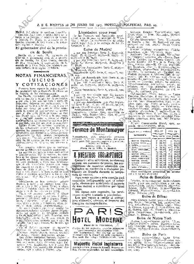 ABC MADRID 28-06-1927 página 22