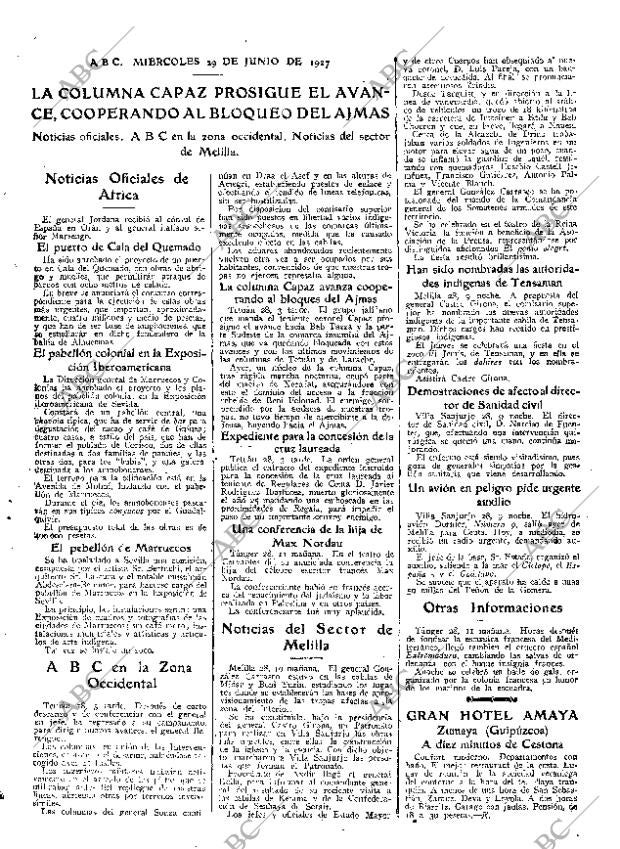 ABC MADRID 29-06-1927 página 19