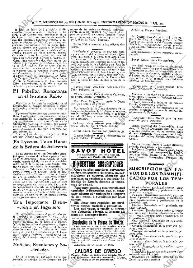 ABC MADRID 29-06-1927 página 22