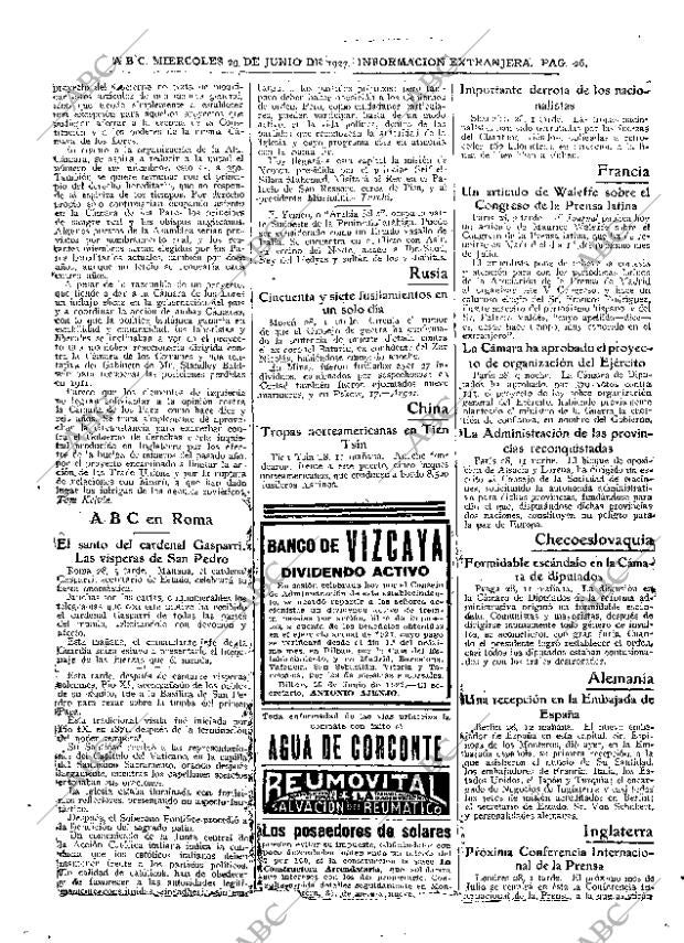 ABC MADRID 29-06-1927 página 26