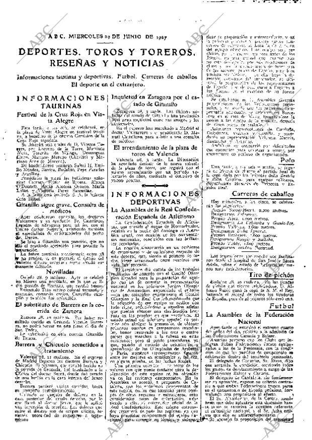 ABC MADRID 29-06-1927 página 29